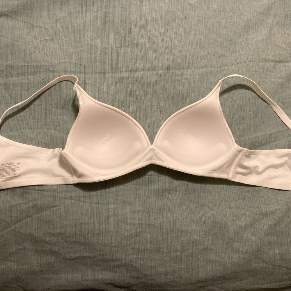 Warner's Wire-Free Lift Bra - Women's Size  36A WHITE - Picture 3 of 5